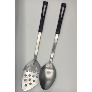 Vintage Stanley StanHome Kitchen Utensil Slotted And Regular Spoons Lot Of 2